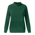 thumbnail image 3 of Plain Sweatshirts for Women 2025 Fall Winter Long Sleeve Crewneck Casual Basic Sweatshirt with Pockets Pullover Tops, 3 of 5