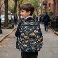 thumbnail image 5 of Garronmavis Dinosaur Fossil Backpack for School Girls Smooth Zippers School Bag Adjustable Shoulder Straps Book Bag 17-inch for 8-10 Primary School Students Daily Use, 5 of 7