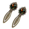 thumbnail image 2 of Leaf Vintage Copper-Colored Lace Bookmarks: Stainless Steel Reading Accessories and Gifts for Book Lovers - Set of 2, 2 of 5