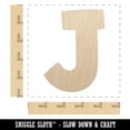 thumbnail image 2 of Letter J Uppercase Fun Bold Font Wood Shape Unfinished Piece Cutout Craft DIY Projects - 4.70 Inch Size - 1/8 Inch Thick, 2 of 7