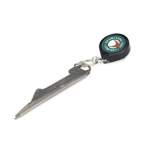 Boomerang Tool Company TIE-FAST Stainless Steel Knot Tyer Fishing Knot Tool with Zinger
