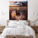thumbnail image 3 of Tapiz De Reflexión De León, Alfombra Colgante, Manta De Pared Del Dormitorio, Decoración Del Hogar De Animales Likrtyny Arte Deco, 3 of 7