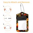 thumbnail image 2 of Square PU Leather 2 Pack Travel Tag - Bag Tag - Suitcase Tag with Privacy Cover and Stainless Steel Ring - Suitable for Travel, Backpack, and Handbag Fruit, 2 of 7