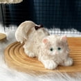 thumbnail image 4 of romoty Long-Haired Kitten Silicone Stress Relief Toys, 5.11" x 2.75" x 2.75" Soft Squishy for Anxiety Relief, Desktop Fidget & Cat Lover Gift, 4 of 6