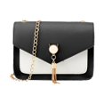 thumbnail image 2 of Bolso bandolera de cuer mujer Portatarjetas Bolso bandolera con broche grande principal y frontal para lápiz labial, teléfono, efectivo, monedas Negro Baoblaze embrague de hombro para mujer, 2 of 7