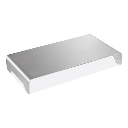 UPC: 0686024001546 | Innovera Slim Aluminum Monitor Riser 15 3/4 x 8 1/4 x 2 1/2 Silver 55015
