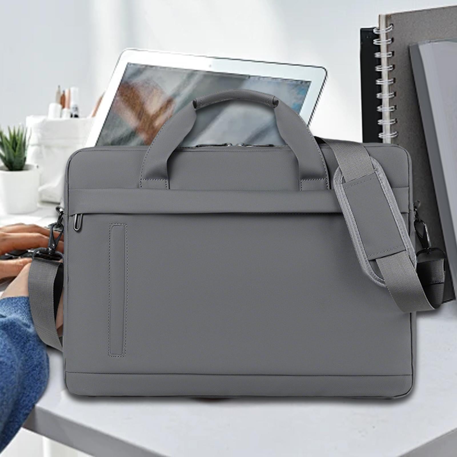 Laptop Briefcase Computer Shoulder Bag Water Resistant Oxford Cloth for Business Travel Office for Men Women