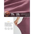 thumbnail image 4 of BALEAF Fleece Lined Sweatpants Joggers Women Waterproof Thermal Warm Pants Cold Weather Running Gear Hiking Jogging Rose M, 4 of 6