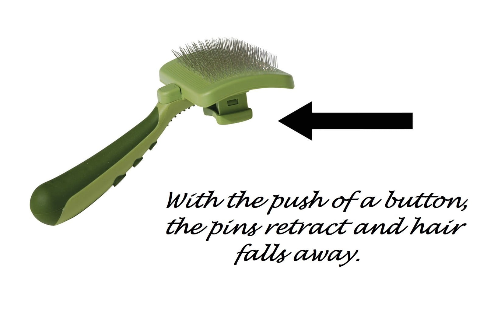 Self Cleaning Soft Dog and Cat Grooming Slicker Brush Easy Ergonomic Grip Handle (Small)