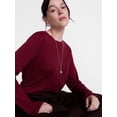 thumbnail image 5 of Scenario Women's Oversized Tee with Long Sleeves, Sizes XS-XXXL, 5 of 6