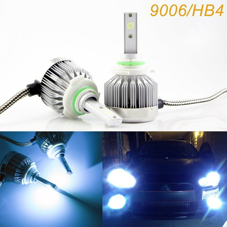 Xotic Tech 9006 HB4 LED Headlight Bulbs Ice Blue 8000K COB LED