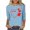 Sky Blue, variant on Levmjia Women's Canada Day Shirt Maple Leaf Heart Graphic Tee 3/4 Sleeve Crew Neck Patriotic Top Anniversary Gift