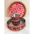 thumbnail image 2 of Indian Festive Pink Karwachauth Thali Set, 2 of 4