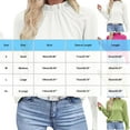 thumbnail image 3 of Wensltd Womens White Shirt Long Sleeve Stand-up Collar Blouse Business Casual Tops, 3 of 6