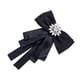 thumbnail image 5 of 1 broche con lazo para camisa, pajarita, ramillete de diamantes de imitación, alfiler decorativo para ropa (negro), 5 of 6
