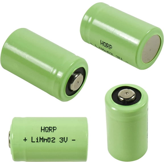 HQRP 4-Pack 3V Batteries for Pentax ZX-M, ZX-50, ZX-5N, ZX-60, IQ Zoom 105SW / 120MI / 120SW / 150SL