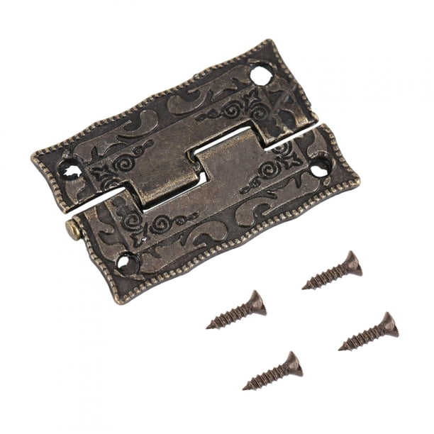 Bisagras Puerta Antigua, Mini Bisagras de Latón Antiguo, 10 Piezas 0 ° -270 ° Bisagras Vintage de Es lo Cajón de Armario Joyero Bisagras Puerta Antigua Spptty mejoras para el hogar