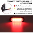 thumbnail image 3 of luces LED rojas de penetración, 12 V/24 V, luces estroboscópicas LED, 4 luces LED de flash, luces estroboscópicas LED, alarma de emergencia para coche, camión, remolque, caravana, 3 of 5