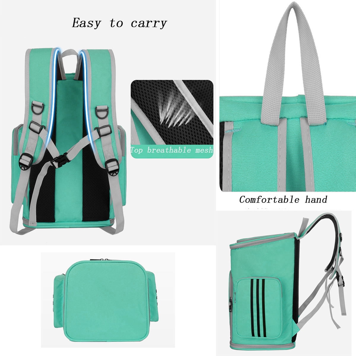 Pet Carrier Backpack Cat Carrier Backpack Dog Carrier Backpack for Small Cats Dogs Wide Use Breathable Strong and Durable Pet Backpack(Green)