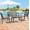 Gary, variant on ACEGOSES 4 Pieces Patio Furniture Set Textilene Bistro Set with Glass Table for Lawn, Garden, Balcony and Home,Gray