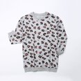 thumbnail image 1 of Family Matching Leopard Tops T shirt Women Kids Sweatshirt Clothes, 1 of 9