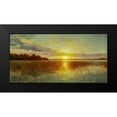 thumbnail image 2 of Monsted, Peder Mork 24x14 Black Modern Framed Museum Art Print Titled - Sunset over a Danish Fiord, 2 of 5