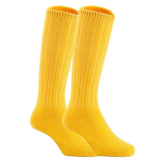 Lian Style Unisex Baby Children 1 Pair Knee-high Wool Boot Blend Socks Size 4-6Y Yellow