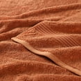 thumbnail image 4 of Superior Egyptian Cotton Absorbent 6-Piece Caramel Brown Towel Set, 4 of 13