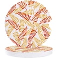 thumbnail image 1 of POGLIP Watercolor Plant Leaf Pattern Red Set of 6 Car Coaster for Drinks, Absorbent Ceramic Stone Coasters Cup Mat with Cork Base for Home Kitchen Room Coffee Table Bar Decor, 1 of 5