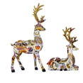 thumbnail image 4 of Baoblaze 2 Pieces Reindeer Statues Animal Sculptures Collection Desktop Table Centerpiece, 4 of 8