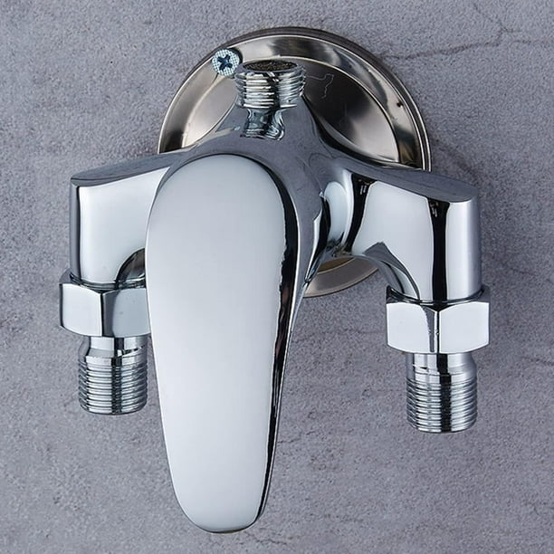 Grifo de ducha con disco de sellado de cerámica de alta calidad, mezclador de agua fría y caliente con diseño de mango ergonómico, mezclador de baño de montaje en pared que garantiza un