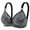Black, variant on Darzheoy Wire-Free Bra for Women Embroidered Glossy Comfortable Breathable Bra Underwear No Rims Bralette 42/95BC