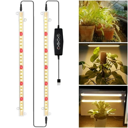 

Skksst LED Grow Light Strips 3500K Full Spectrum Sunlight Dimmable Indoor Veg Flower Succulents Shelves Plant Lamp