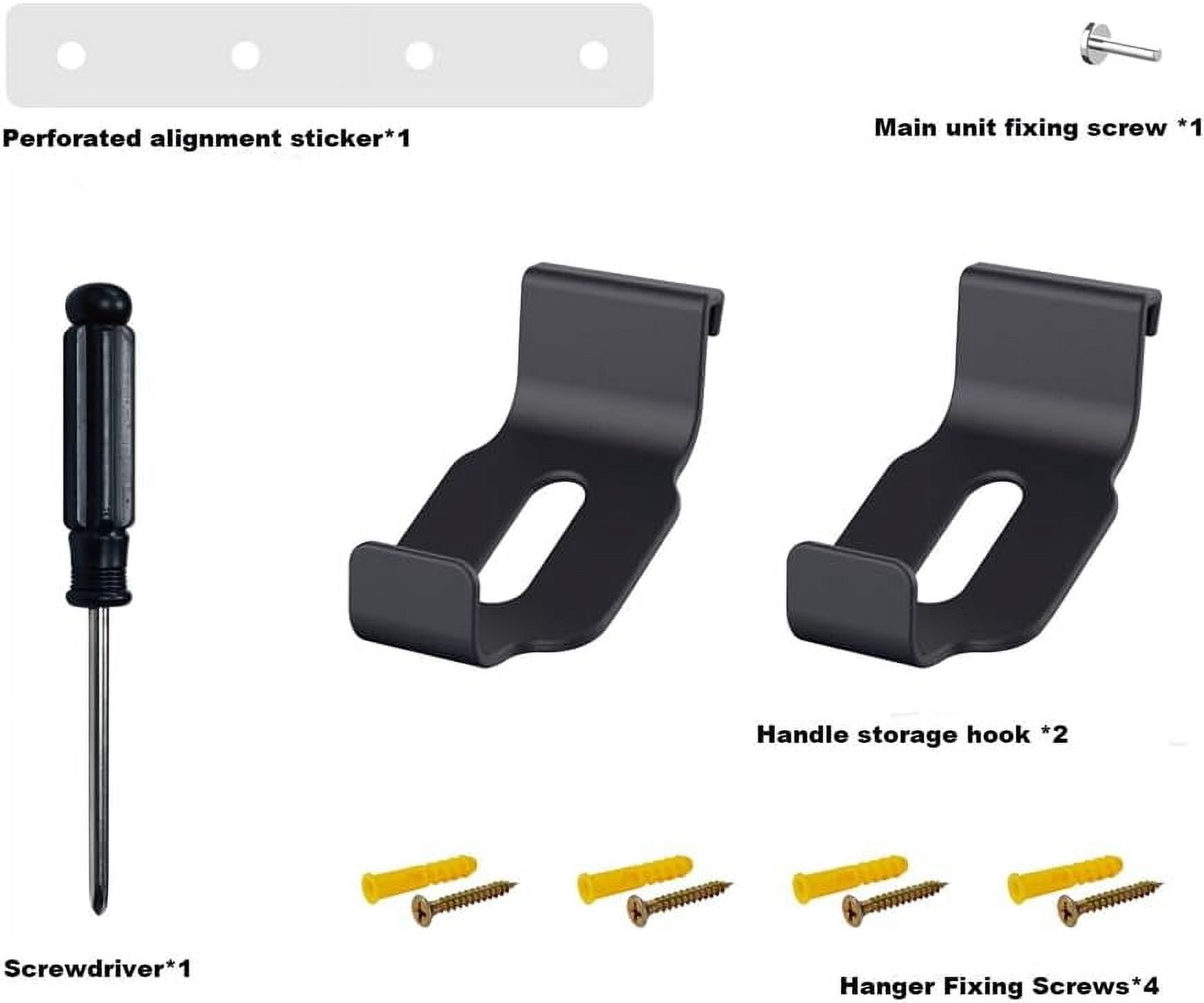 Uberwith for PS5 Slim Wall Mount Bracket, Display Stand Controllers Storage Hangers Organizer for PS5-Slim Disc & Digital Edition Console, Black