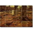 thumbnail image 1 of Ceramic Tile Mural-Vincent Van Gogh Landscapes Painting 585. 36" w x 24" h using (24) 6 x 6 ceramic tiles, 1 of 3
