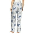 thumbnail image 3 of Pajama Pants Women, Plaid Cartoon Cute Goat Sweatpants Soft Sleep Lounge Pants, Casual PJ Bottoms Pants with Pockets, 3 of 5