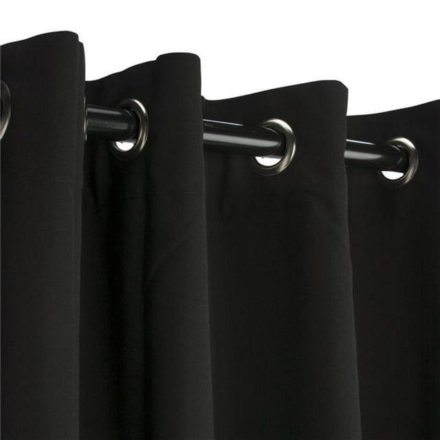 Hammock Source CUR84BLGRSN 50 x 84 Po Rideau de Soleil Extérieur avec Oeillets Nickelés&44; Noir