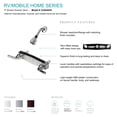 thumbnail image 3 of Laguna Brass 3320BK/4010BK Mobile Home Two Handle Non-Metallic Shower Valve with Matching Shower Head/Arm/Flange Black Finish, 3 of 7