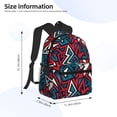 thumbnail image 2 of Balery Geometric Elements Mochila para Mujeres y Hombres, Mochila Ligera Casual para Viajes, Mochila Clásica Básica para la Universidad, 2 of 6