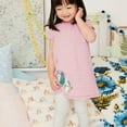 thumbnail image 6 of Wrapables Girls Casual Print Cotton Dress Top with Leggings, 5T, Parakeet, 6 of 8