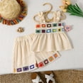 thumbnail image 2 of Ugoldhm Girls Summer Outfits Cute Embroidered Top and Shorts Set 2025 Fashion Vacation Clothes Size 3-10, 2 of 9