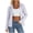 White, variant on hoksml Women's Full Zip Hooded Lightweight Jacket Thumbhole Cuff Side Pocket Slim Casual Athletic Windshirt