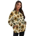 thumbnail image 7 of HELLHERO Sunflower Paw Print Fall Sweatshirt for Women Trendy 2025 Fall Oversized Sweatshirt Long Sleeve Crewneck Pullover Tops Size S, 7 of 7
