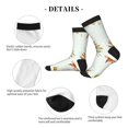 thumbnail image 4 of Rocae World Travel3 for Adult Socks Casual Athletic Stretchy Loose Socks for Women Men Non-Slip Middle Tube Socks, 4 of 7