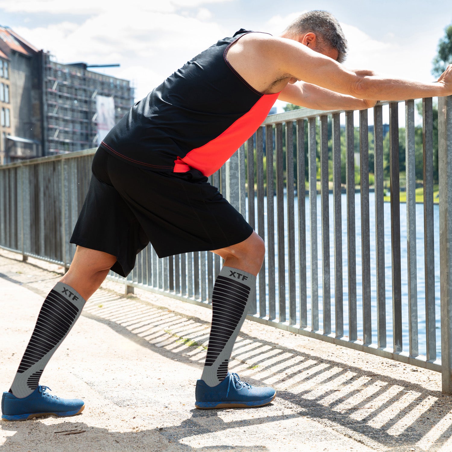 Copper Compression Socks - Knee High for Running, Athtletics, Travel - 6 Pair