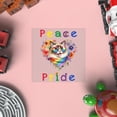 thumbnail image 4 of Peace Love Pride Ragdoll with Rainbow Sunglasses LGBT LGBTQ+ Cutout Transfer Sticker Cat Lover Kitten Owner Gifts Idea Transparent Decal Art Decor - 01004, 4 of 5