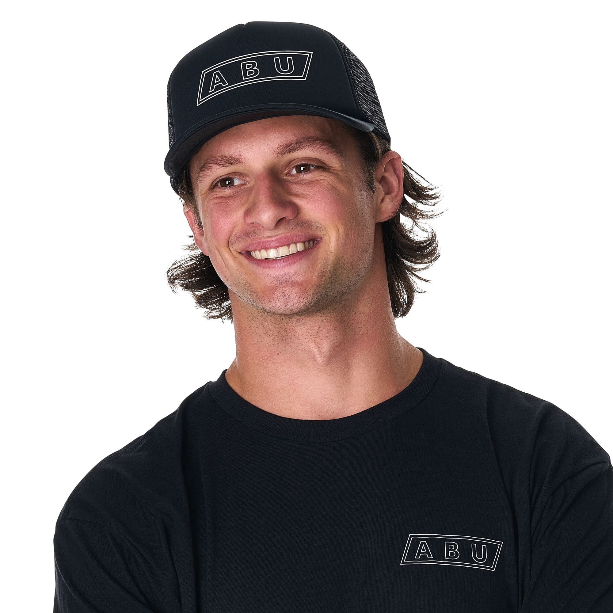 Abu Garcia ABU Double Keyline Foam Trucker Hat, One Size Fits Most (Black)