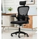 thumbnail image 1 of Silla Ejecutiva para Oficina Escritorio con Reposapies Reclinable Y Giratoria Asiento para Trabajo Ergonómica Respaldo Acojinados (Negra), 1 of 8