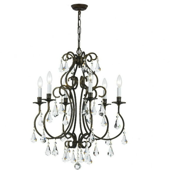 Crystorama Lighting - Chandelier - Ashton - Six Light Chandelier in Traditional
