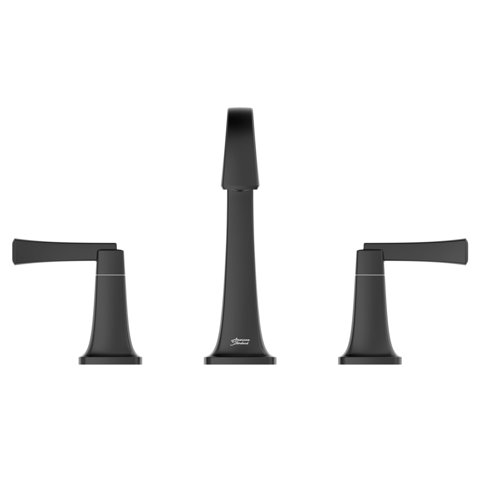 American Standard 7353801.243 Townsend 8-Inch Widespread High-Arc Bathroom Faucet with Two Handles, Brass, Matte Black